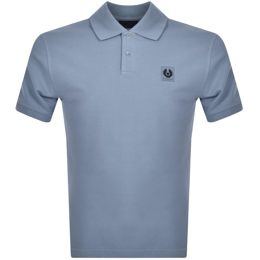 Belstaff Logo Polo T Shirt Blue | Mainline Menswear